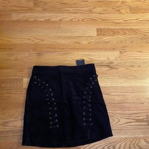 Corduroy mini skirt